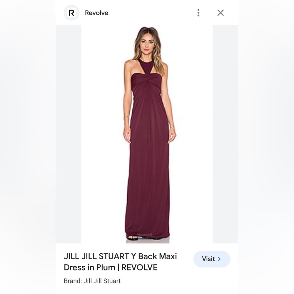 Jill Stuart Y Back Maxi Dress